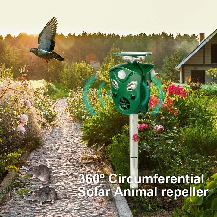 360° Słoneczny Ultrasoniczny Odpędzacz Zwierząt