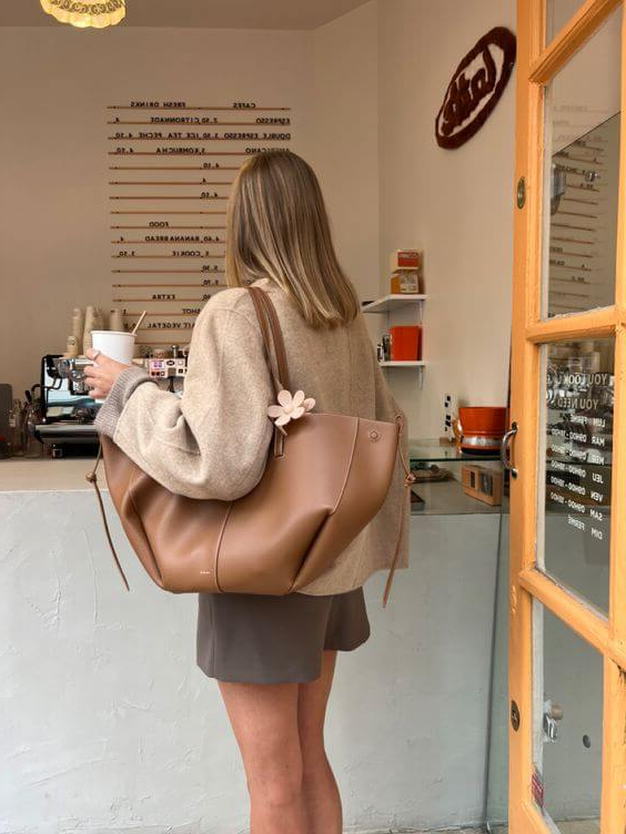 Vintage torba na ramię dla kobiet | Przestronna torba na ramię