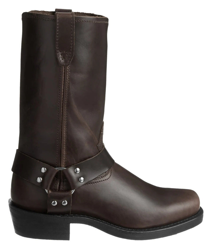 Męskie Czarne Buty z Szelkami - 11 Calowe
