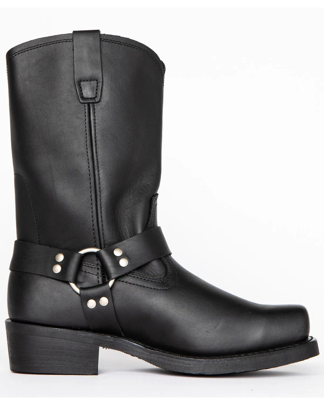 Męskie Czarne Buty z Szelkami - 11 Calowe