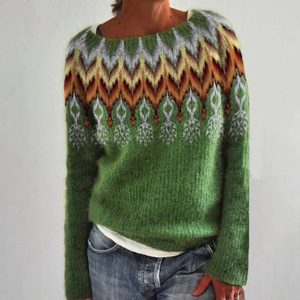 Sweter retro damski