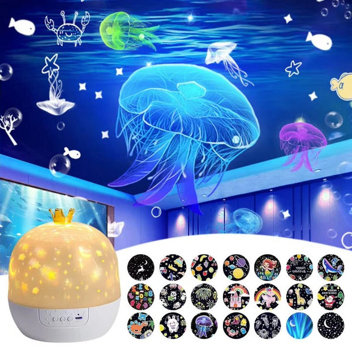 Dziecięca Lampa Nocna i Projektor Oceaniczny