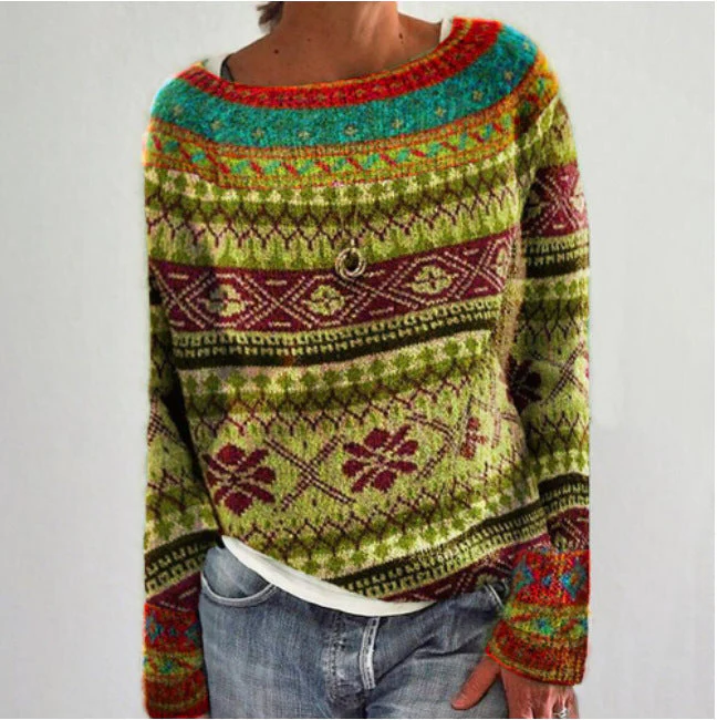 Sweter retro damski