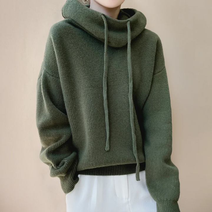 Sweter z golfem z wełny merino dla kobiet