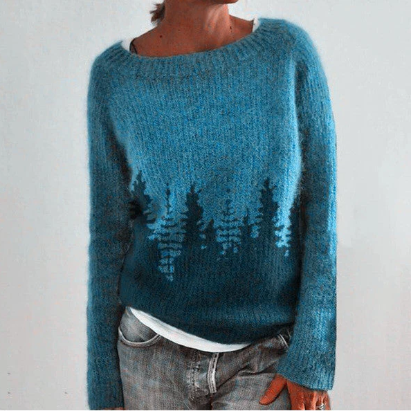 Sweter retro damski