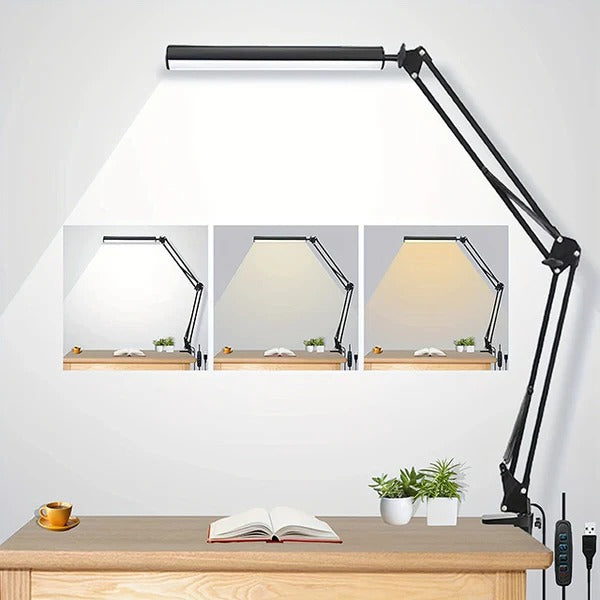 Lampka biurkowa LED z zaciskiem