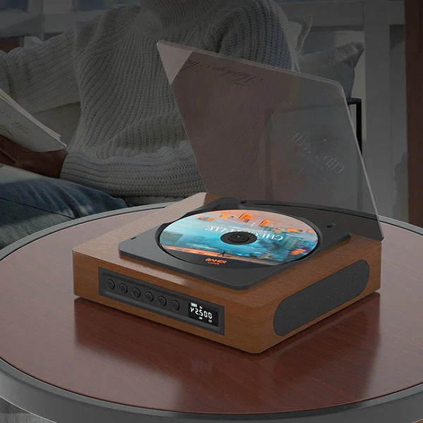 Odtwarzacz CD Bluetooth w stylu retro z portem typu C