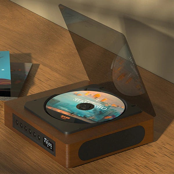 Odtwarzacz CD Bluetooth w stylu retro z portem typu C