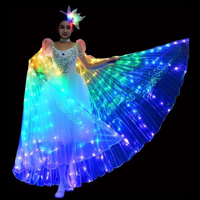Skrzydła motyla LED fluorescencyjne