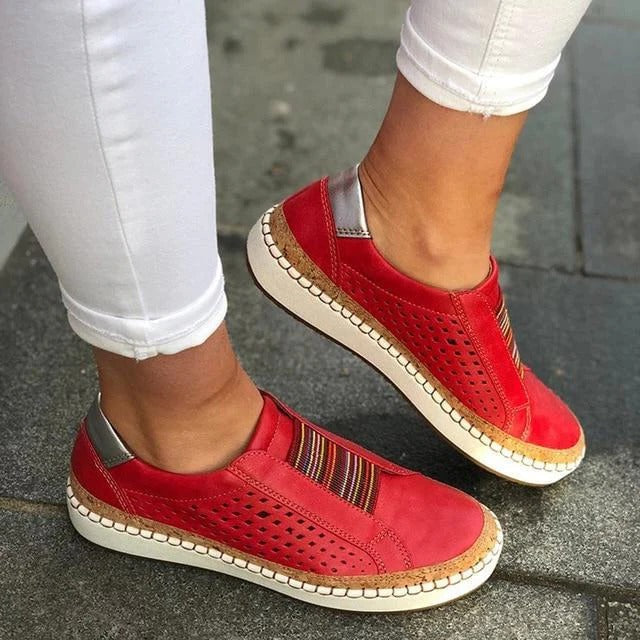 Kobiece Oddychające Sneakersy z Płaskim Dnem do Korekcji Halluksów