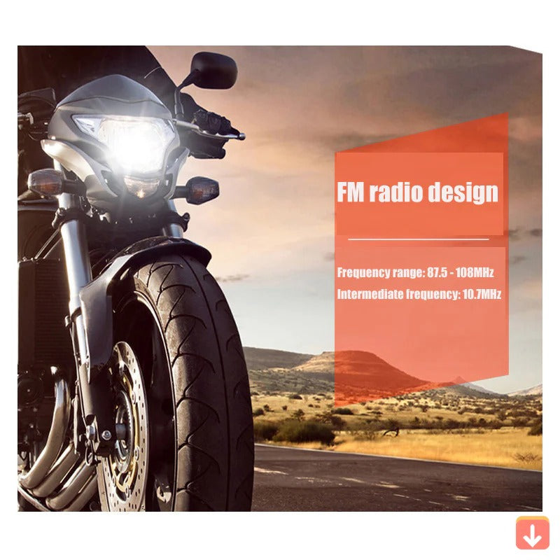Głośnik Bluetooth do motocykla z radiem FM