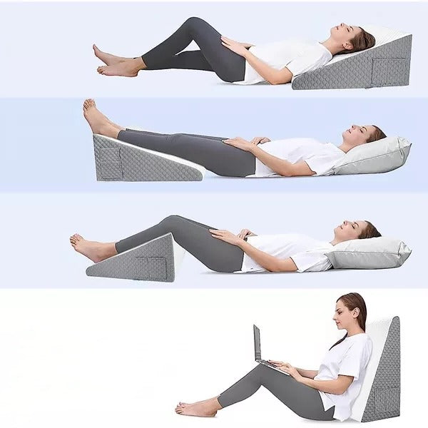 Poduszka Wedge z Pianki Memory Foam w Kształcie Trójkąta do Spania