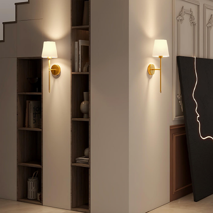 Bezprzewodowa Lampa Ścienna z Tkaniny (ZESTAW 2 + 2 ŻARÓWKI GRATIS)