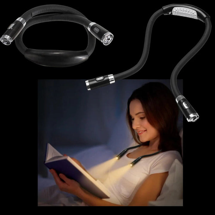 Lampka LED do czytania na szyi