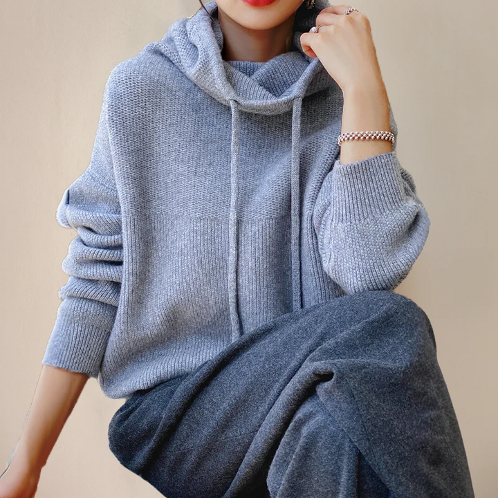 Sweter z golfem z wełny merino dla kobiet
