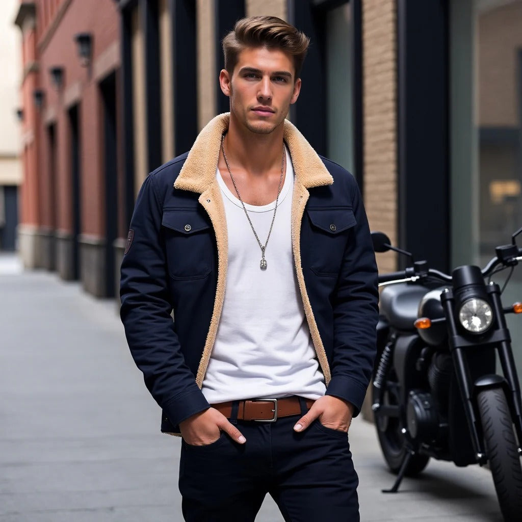 Vintage Bomber Jacket dla Mężczyzn