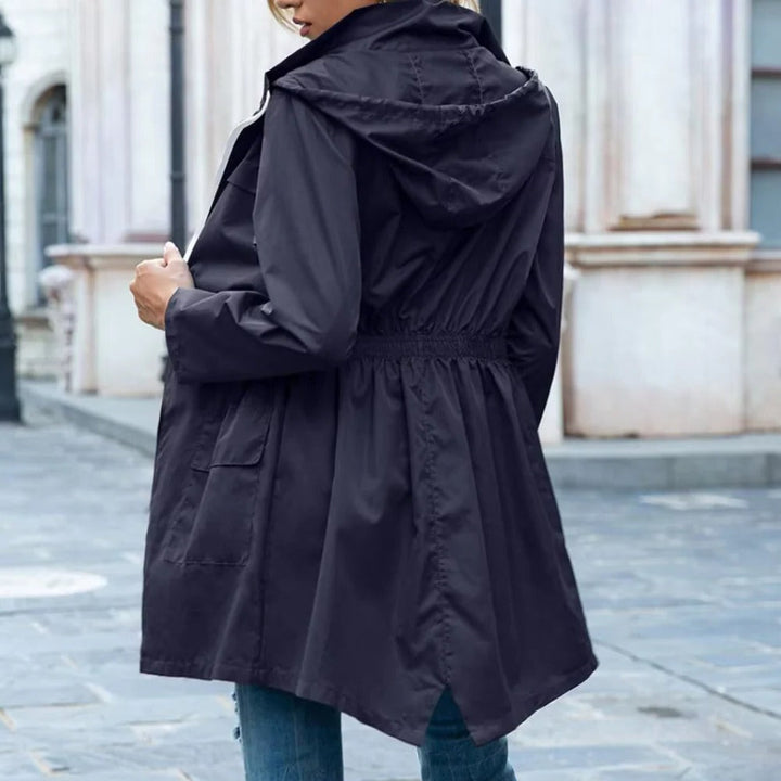 Stylowy Płaszcz Trench Z Zamkiem Dla Kobiet