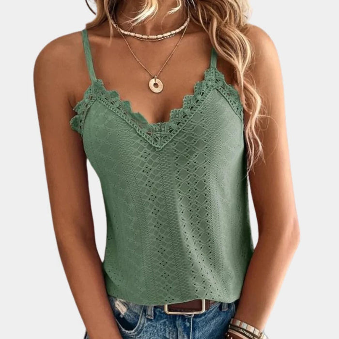 Stylowy damski top z dekoltem w serek