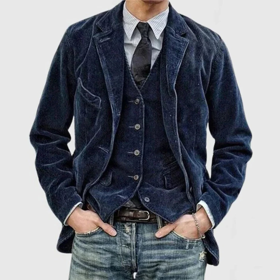 Męska Kurtka Sztruksowa – Casual Vintage Styl