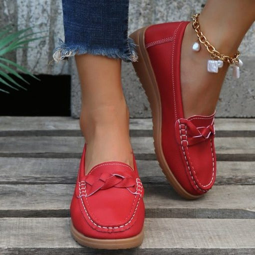 Kobiece buty Skórzane Mokasyny na Wędrówki