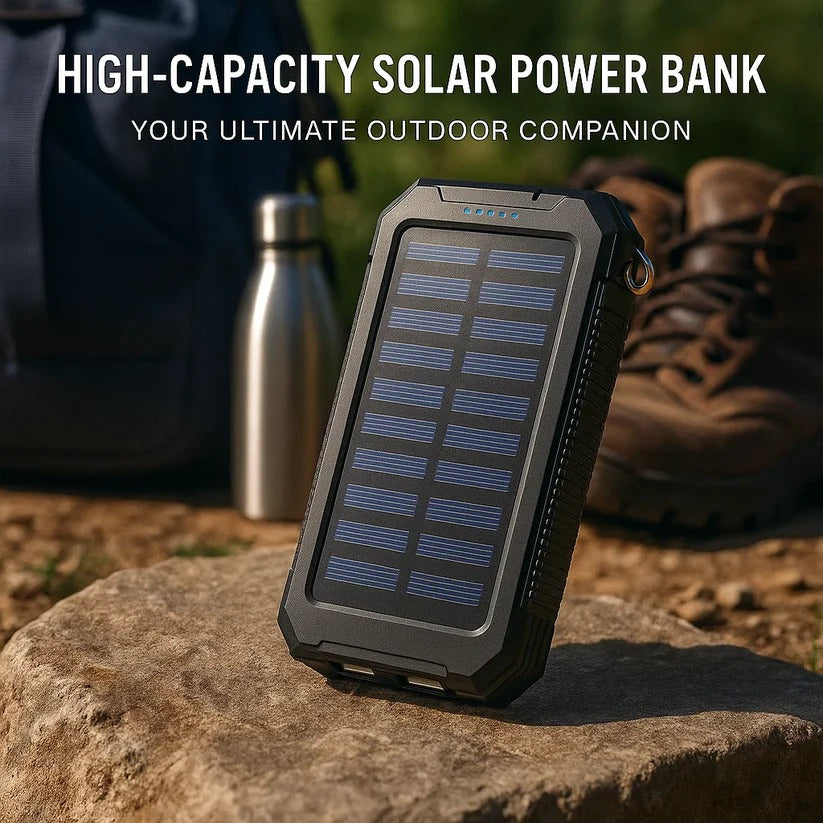 500000mAh Wodoodporny Ładowarka Słoneczna Power Bank Zewnętrzny