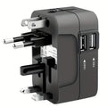 Uniwersalny Adapter Podróżny z Podwójnymi Portami USB