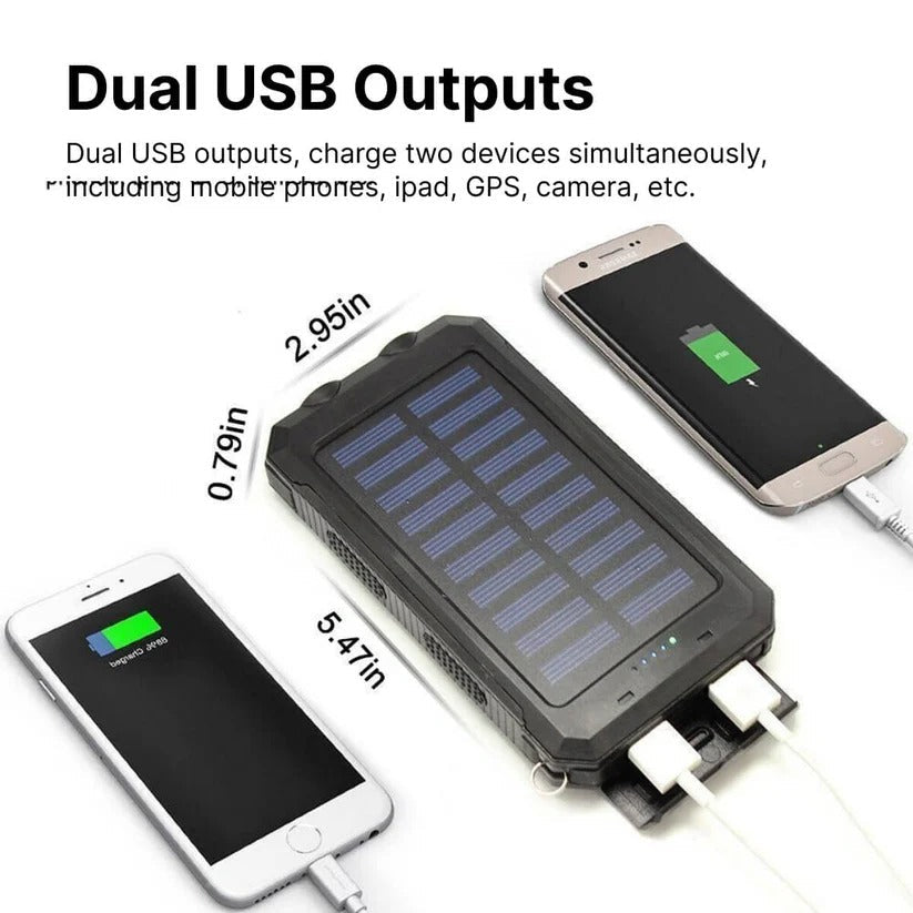 500000mAh Wodoodporny Ładowarka Słoneczna Power Bank Zewnętrzny
