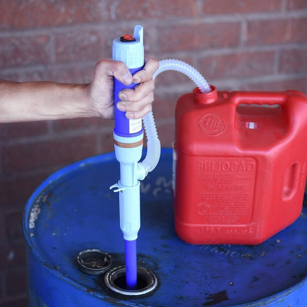 Elektromagnetyczna Pompa do Przesyłania Cieczy i Siphon - Elektryczna Pompa Ręczna, Zasilana Baterią Pompa Siphon do Paliwa, Oleju Napędowego, Wody