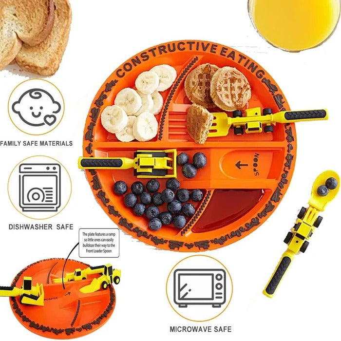 Zestaw do jedzenia w stylu budowlanym