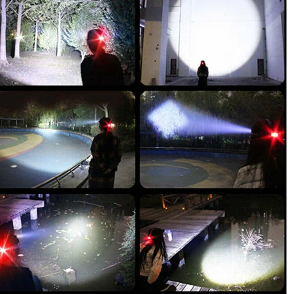 Latarka czołowa LED 990000LM z akumulatorem