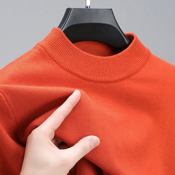 Sweter Męski z Kaszmiru Wysokiej Jakości z Eleganckim Wykończeniem