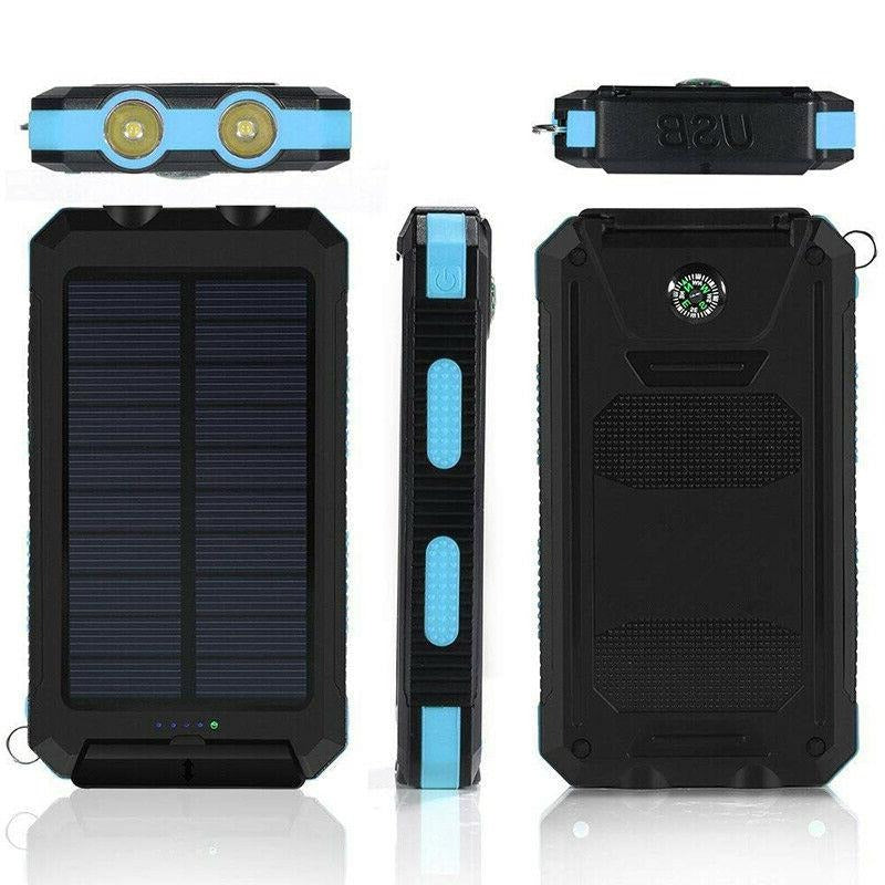 500000mAh Wodoodporny Ładowarka Słoneczna Power Bank Zewnętrzny