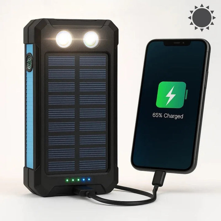 500000mAh Wodoodporny Ładowarka Słoneczna Power Bank Zewnętrzny