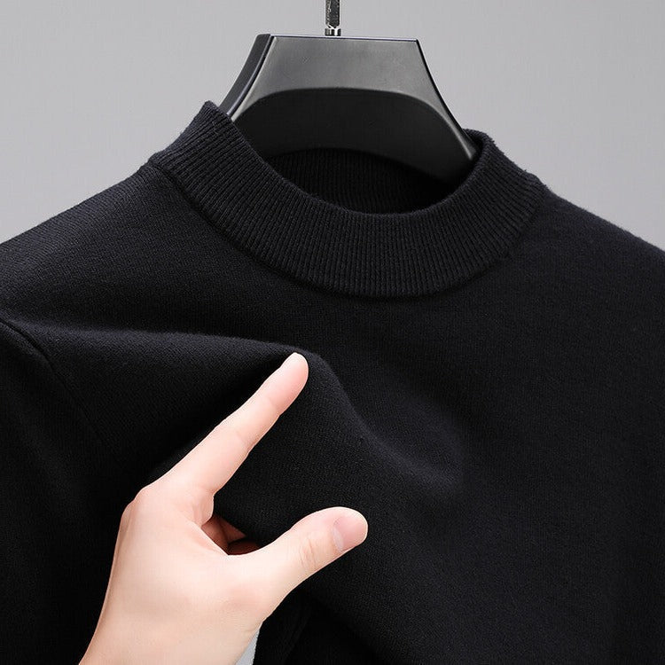 Sweter Męski z Kaszmiru Wysokiej Jakości z Eleganckim Wykończeniem