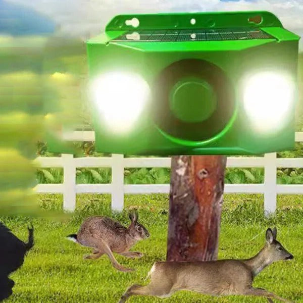 Lampy ostrzegawcze solarne odstraszające dzikie zwierzęta