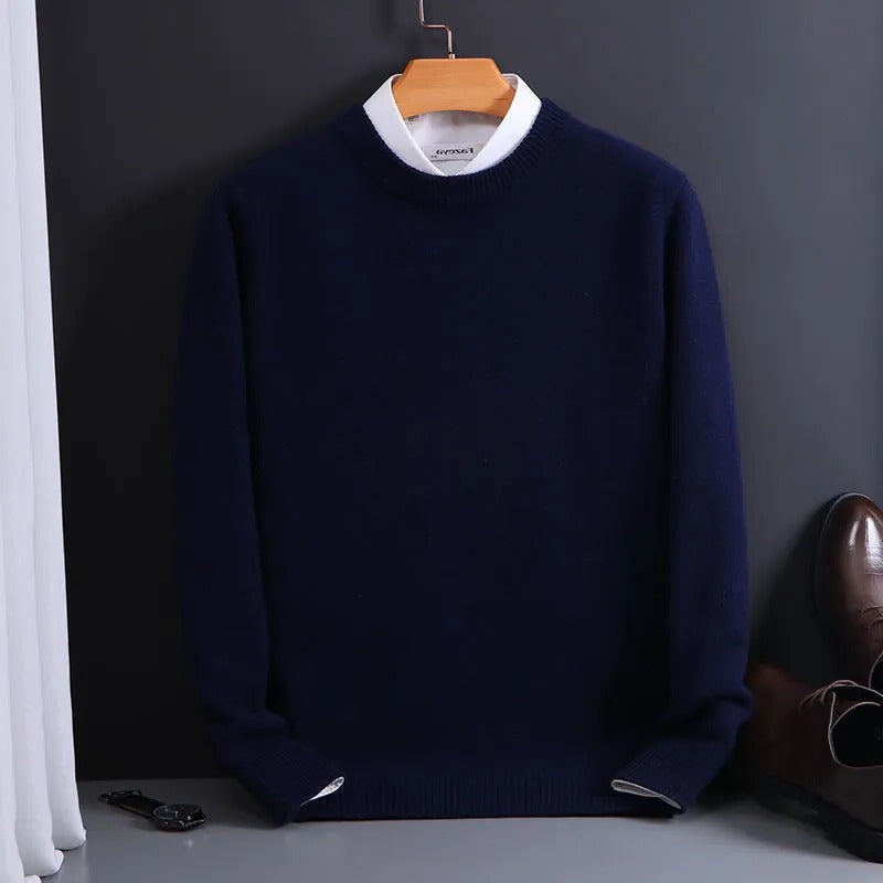 Sweter Męski z Wysokiej Jakości, Miękkiej Kaszmiru