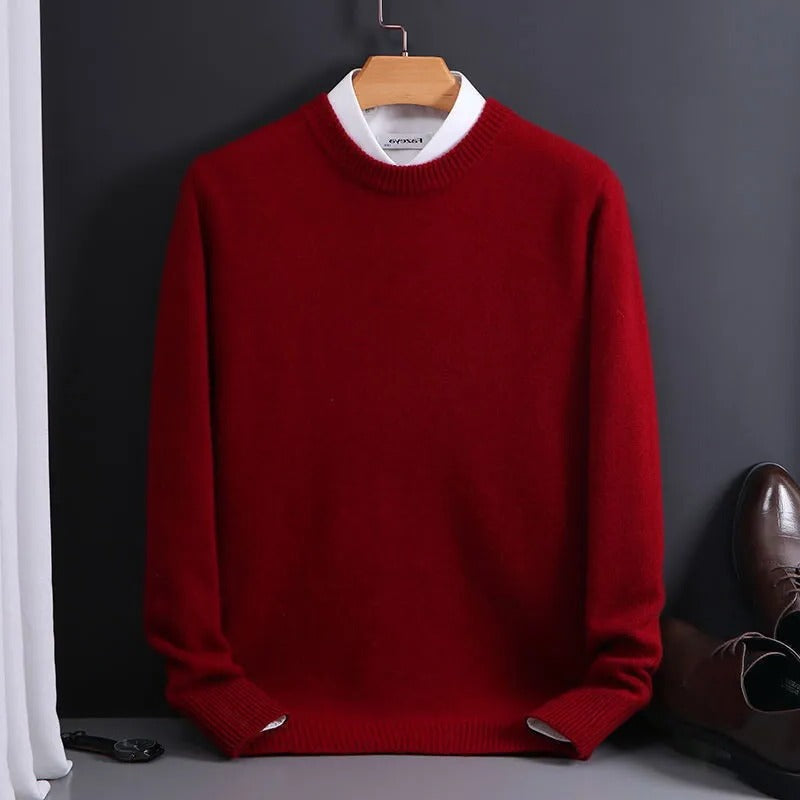 Sweter Męski z Wysokiej Jakości, Miękkiej Kaszmiru