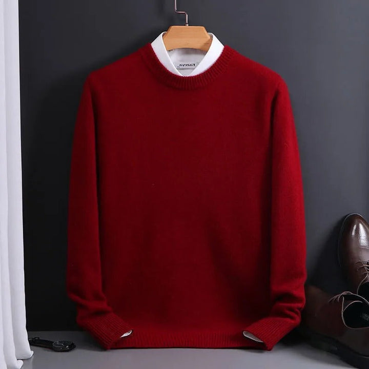 Sweter Męski z Wysokiej Jakości, Miękkiej Kaszmiru