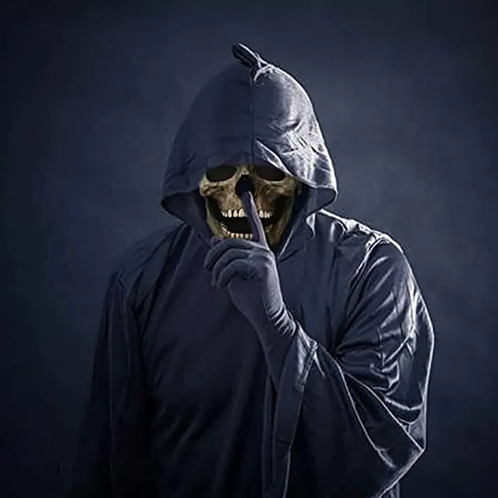Maska Czaszki z Ruchomą Szczęką - Realistyczna Maska Czaszki dla Ludzi na Halloween