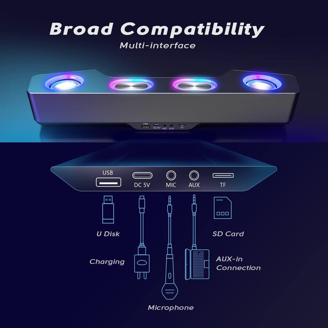 Bezprzewodowe głośniki RGB do komputera
