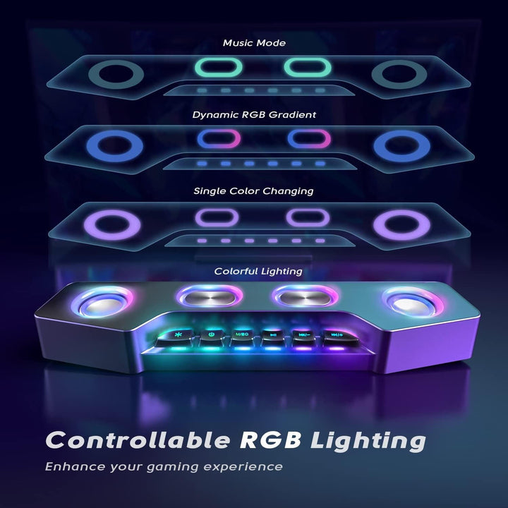 Bezprzewodowe głośniki RGB do komputera