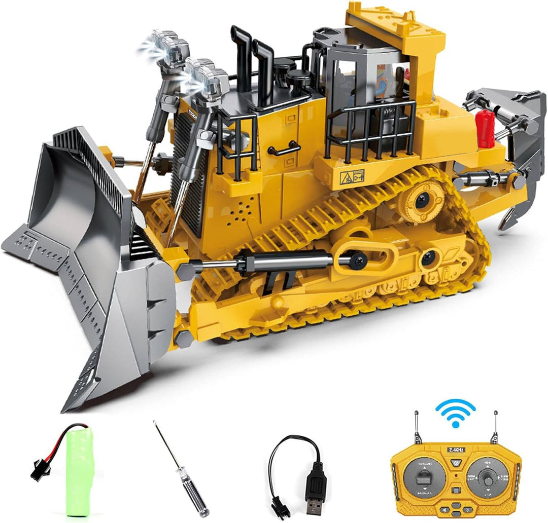 Zdalnie Sterowany Koparka Bulldozer Wywrotka 4WD