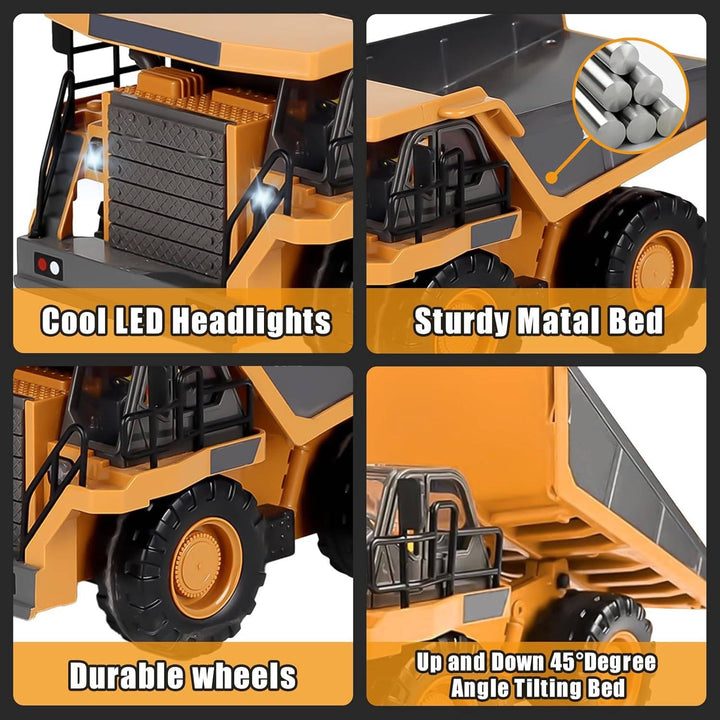 Zdalnie Sterowany Koparka Bulldozer Wywrotka 4WD