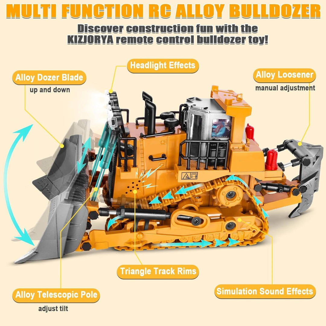 Zdalnie Sterowany Koparka Bulldozer Wywrotka 4WD