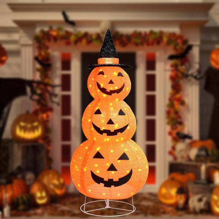 Dekoracje na Halloween w Kształcie Dyni na Zewnątrz