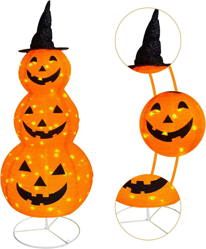 Dekoracje na Halloween w Kształcie Dyni na Zewnątrz