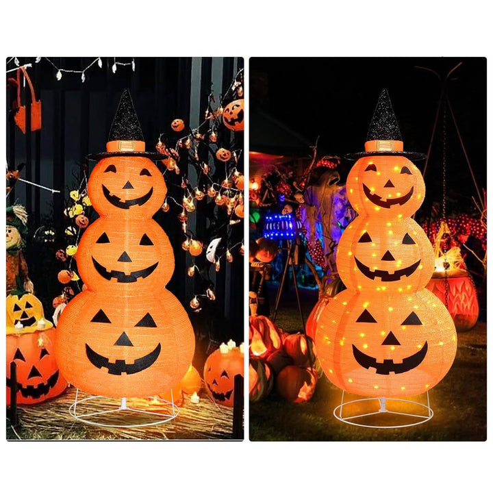 Dekoracje na Halloween w Kształcie Dyni na Zewnątrz