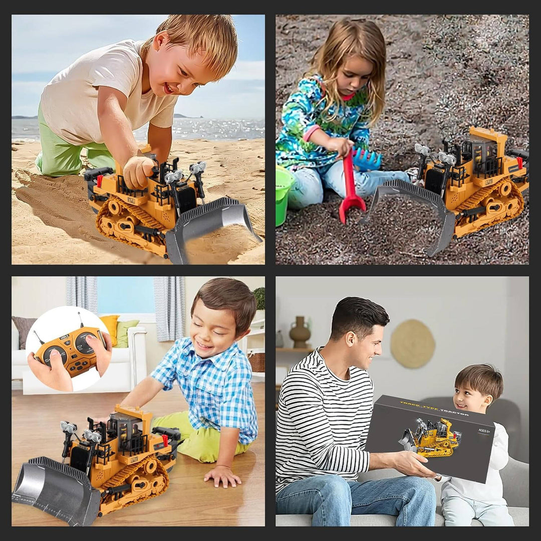 Zdalnie Sterowany Koparka Bulldozer Wywrotka 4WD