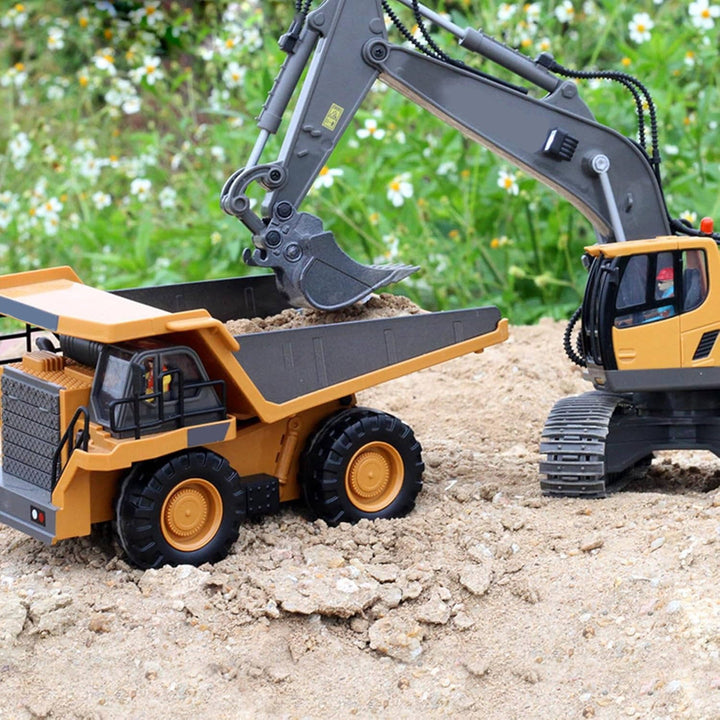 Zdalnie Sterowany Koparka Bulldozer Wywrotka 4WD