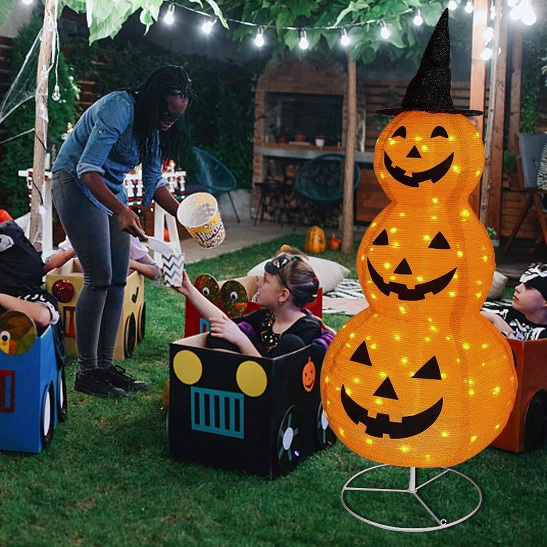 Dekoracje na Halloween w Kształcie Dyni na Zewnątrz